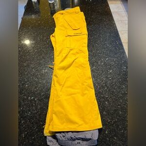Burton Men's Bright Yellow Cargo Snow Pants
